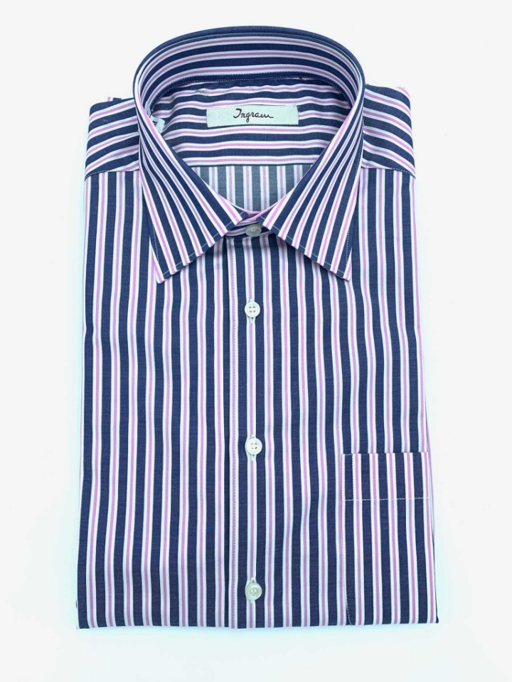 Ingram Shadow Stripe Cotton Shirt