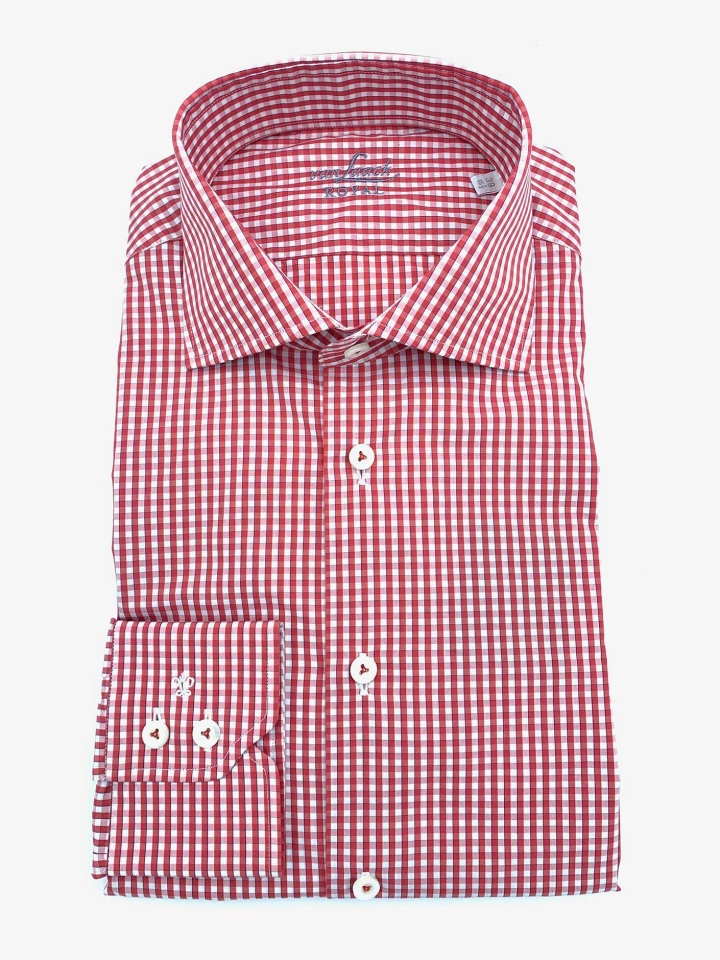 Van Laack Mini Checkerboard Cotton Shirt