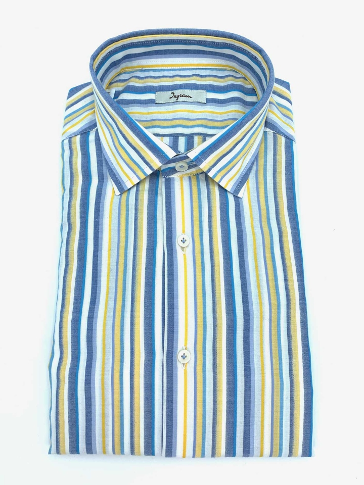 Ingram Roman Stripe Cotton Shirt