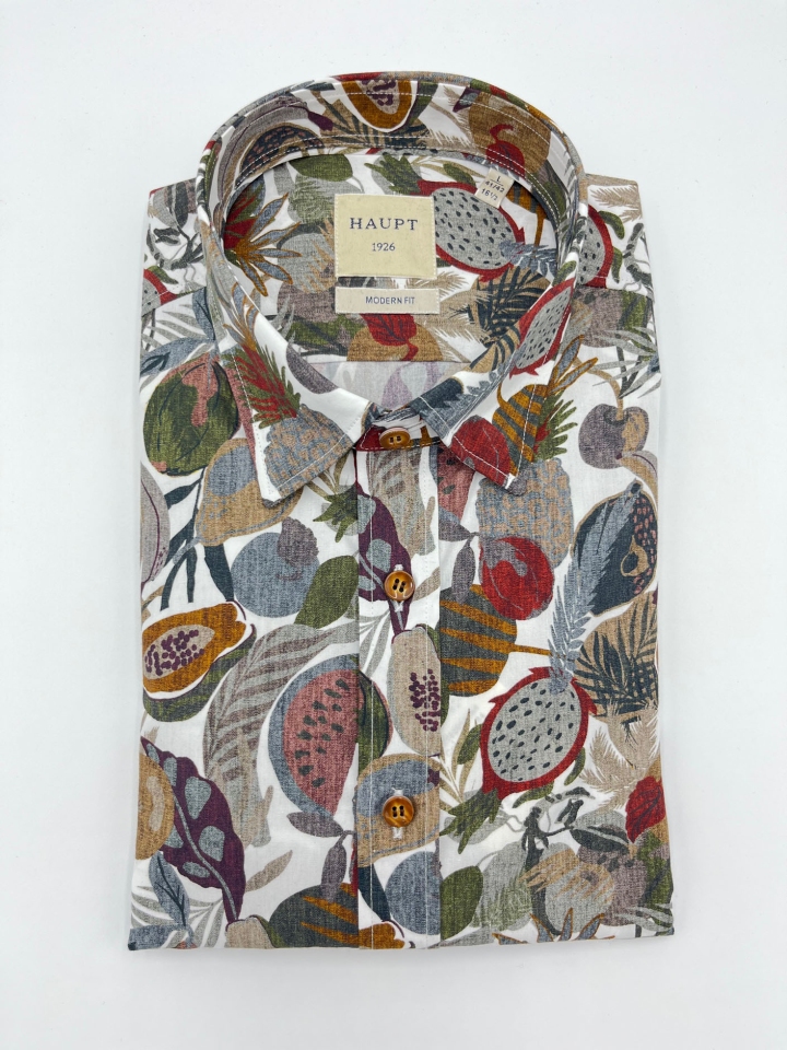 Haupt Fruit & Veg Print Cotton Shirt