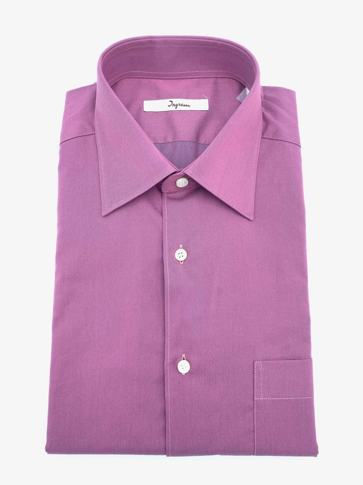 Ingram Fuchsia Cotton Dress Shirt