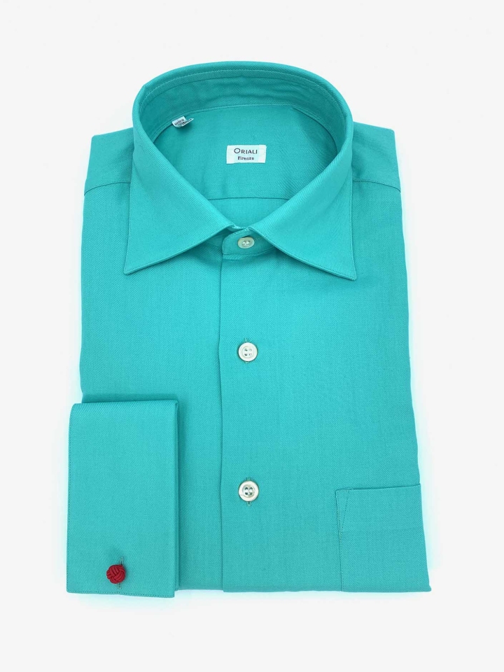 Oriali French Cuff Cotton Dress Shirt