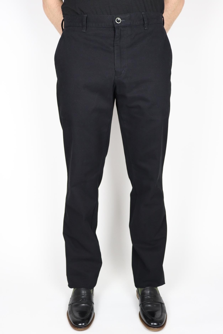 Sunwill Regular Fit Black Cotton Pants