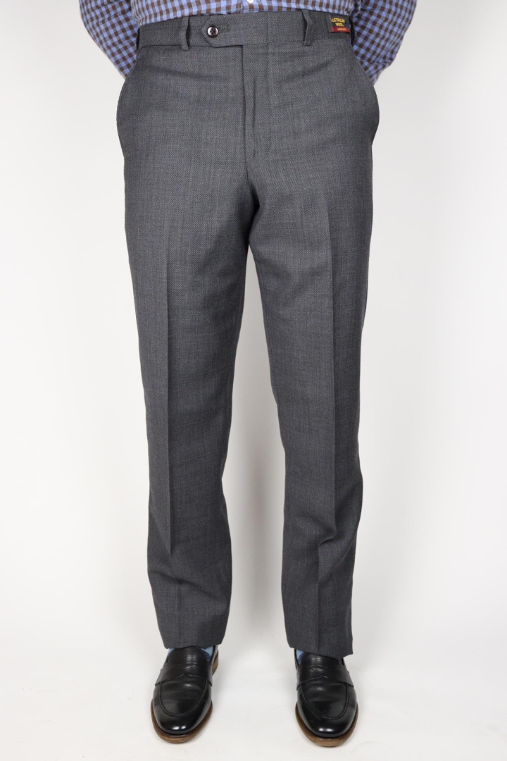 GALA Regular Fit Textured Wool Dress Pants