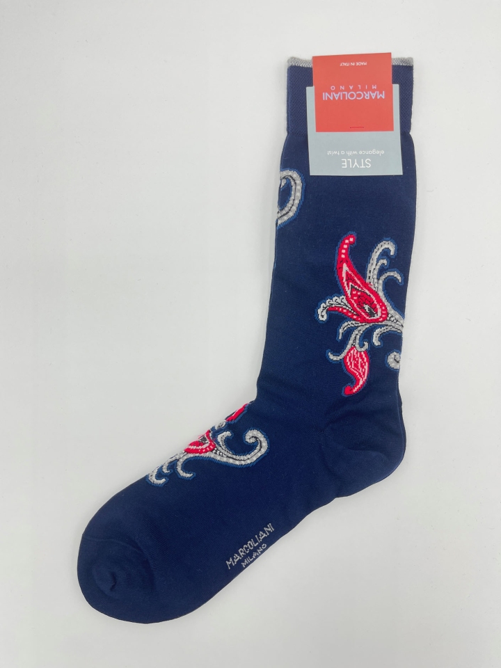 Marcoliani Taj Paisley Cotton Socks