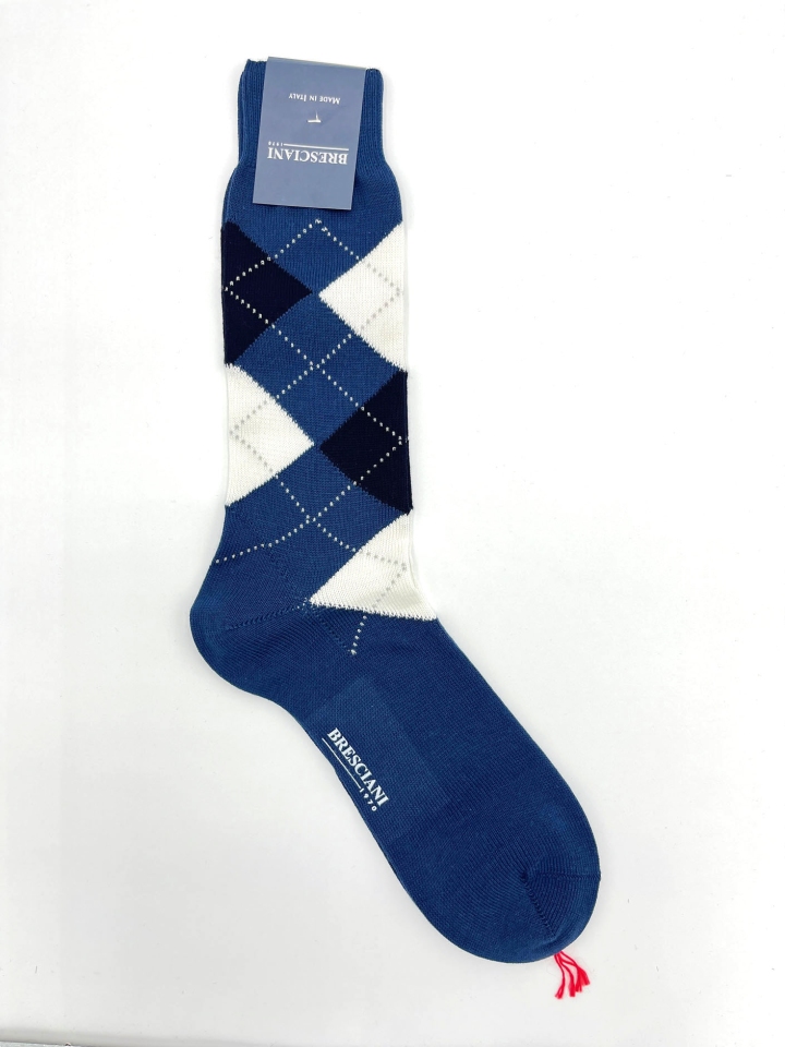 Bresciani Argyle Cotton Socks