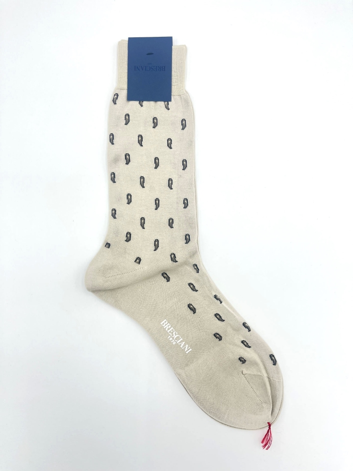 Bresciani Paisley Cotton Socks