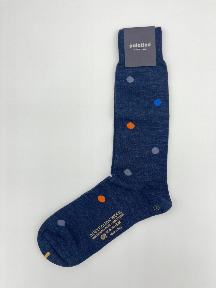 Palatino Polka Dot Australian Merino Wool Socks