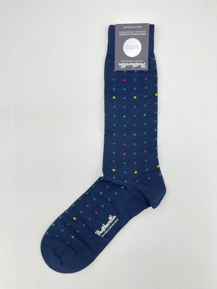 Pantherella Polka Dot Cotton Socks