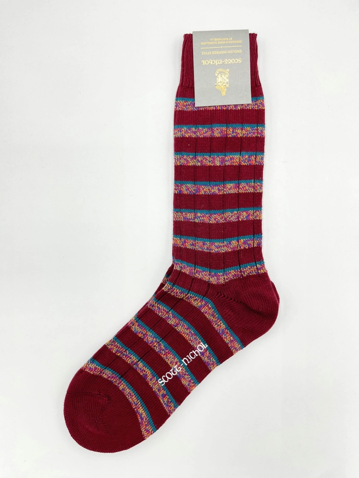 Scott-Nichol Studley Stripe Cotton Socks
