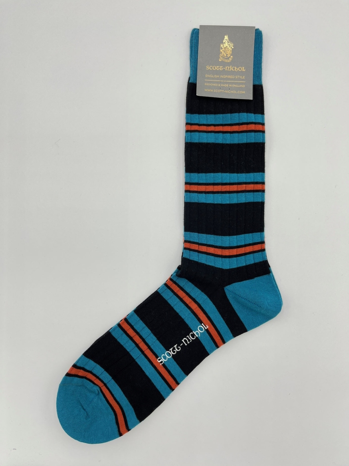 Scott-Nichol Multi Stripe Cotton Socks