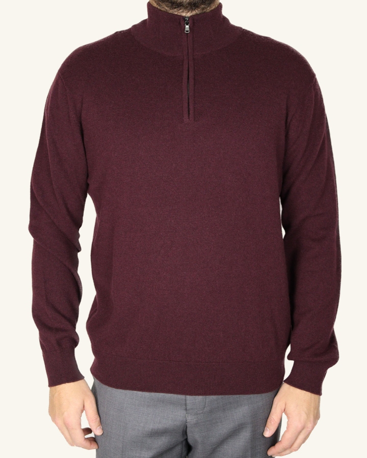 Johnstons of Elgin 1/4 Zip Knitted Cashmere Sweater