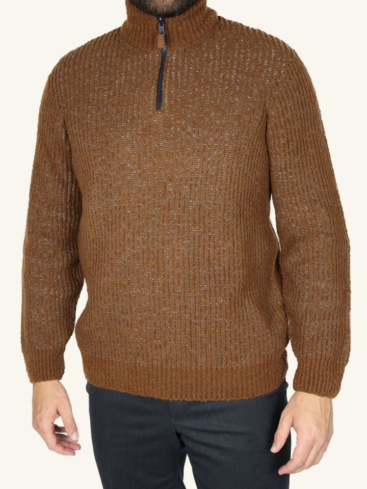 Fly3 Quarter Zip Wool Blend Sweater