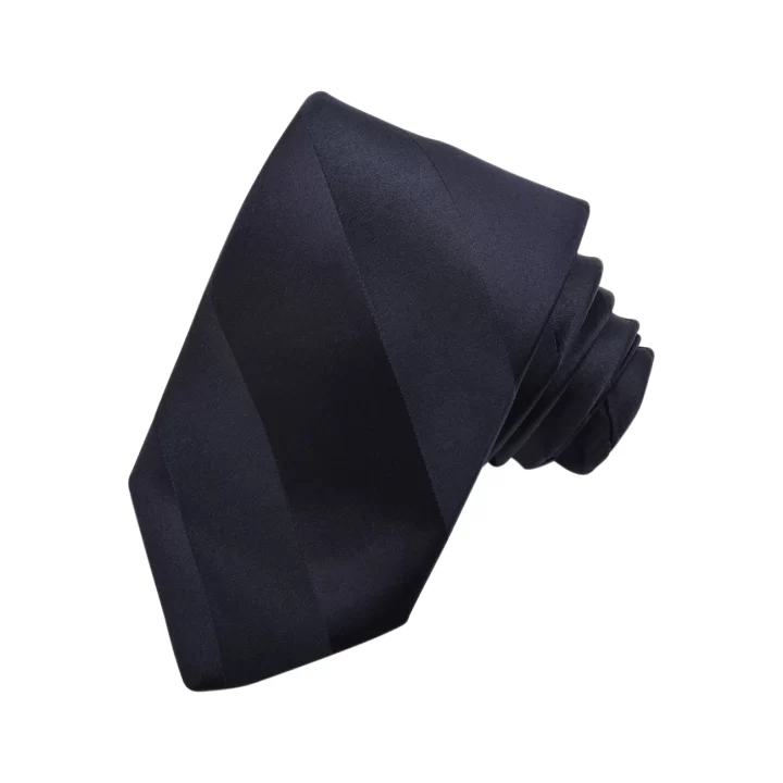 Dion Woven Jacquard Satin Stripe Silk Tie