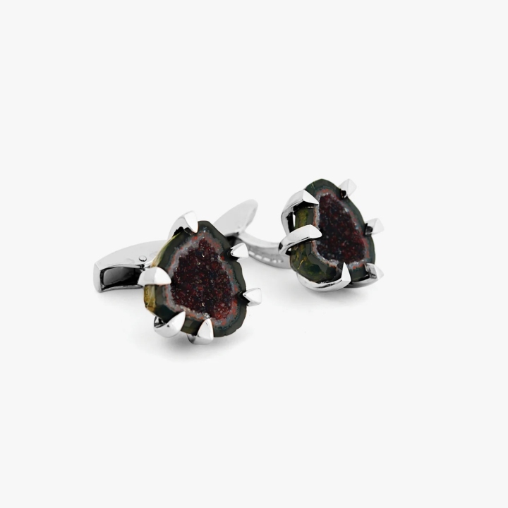 Tateossian Geode Sterling Silver Cufflinks