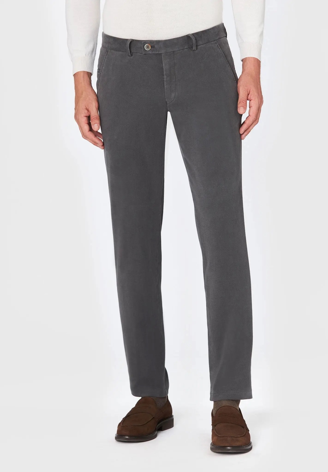 Hiltl Slim Fit Soft Stretch Waistband Cotton Pants