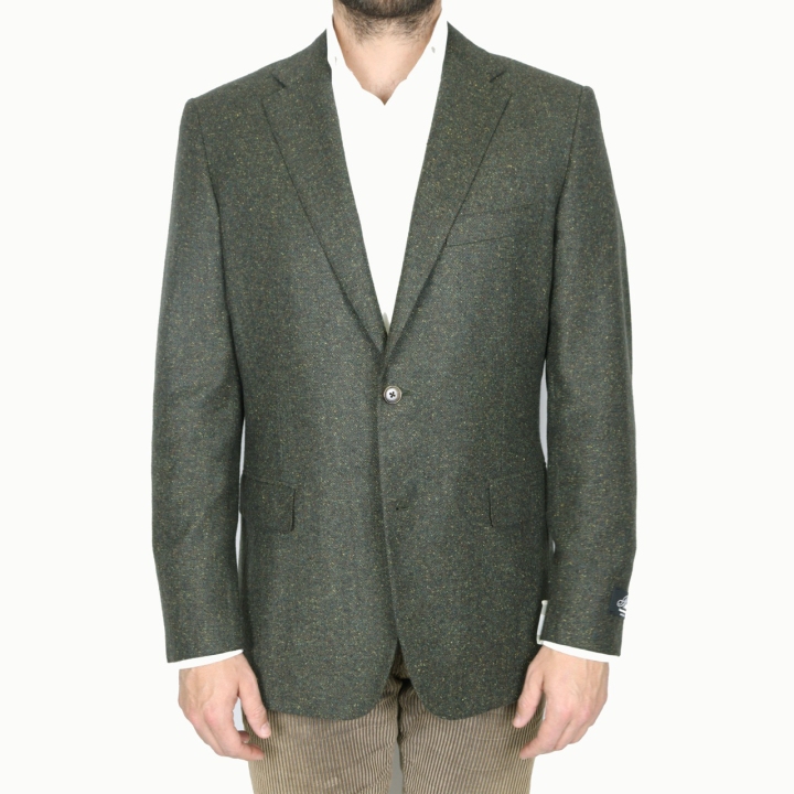 Belvest Green Donegal Wool/Silk Jacket