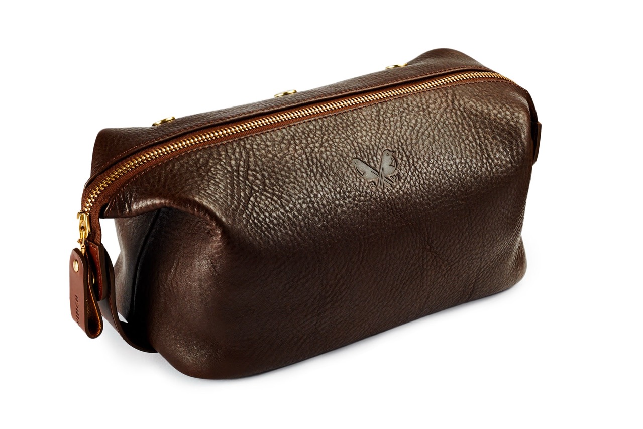 Bennett Winch Leather Toiletry Kit