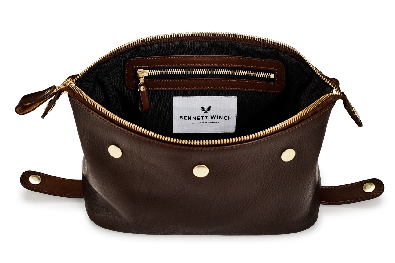 Bennett Winch Leather Toiletry Kit