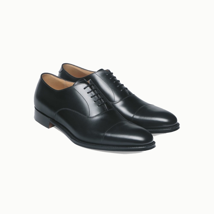 Joseph Cheaney & Sons Lime Classic Oxford Black Dress Shoes