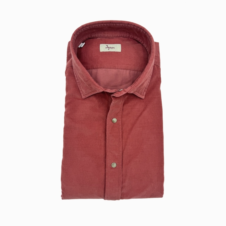 Ingram Bedford Cord Snap Button Cotton Shirt
