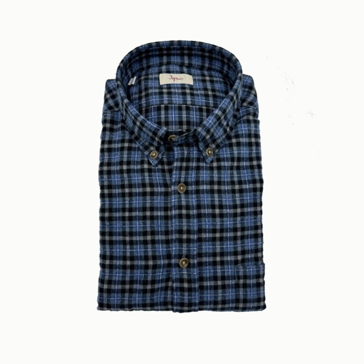 Ingram Brushed Cotton Checkered Shirt