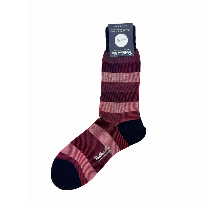 Pantherella Wide Stripe Cotton Socks