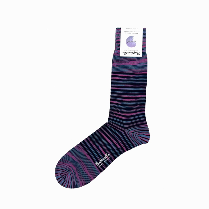Pantherella Stripe Organic Cotton Socks