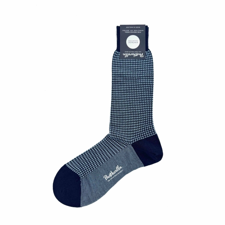 Pantherella Houndstooth Merino Wool Socks