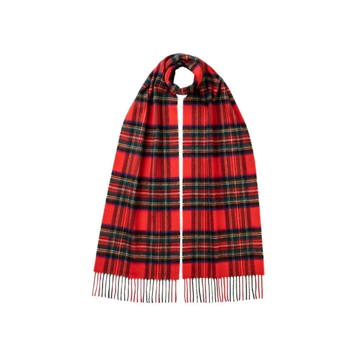 Johnstons of Elgin Royal Stewart Tartan Cashmere Scarf