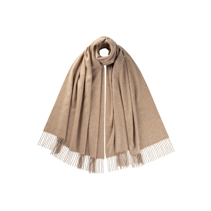 Johnstons of Elgin Oatmeal Cashmere Stole