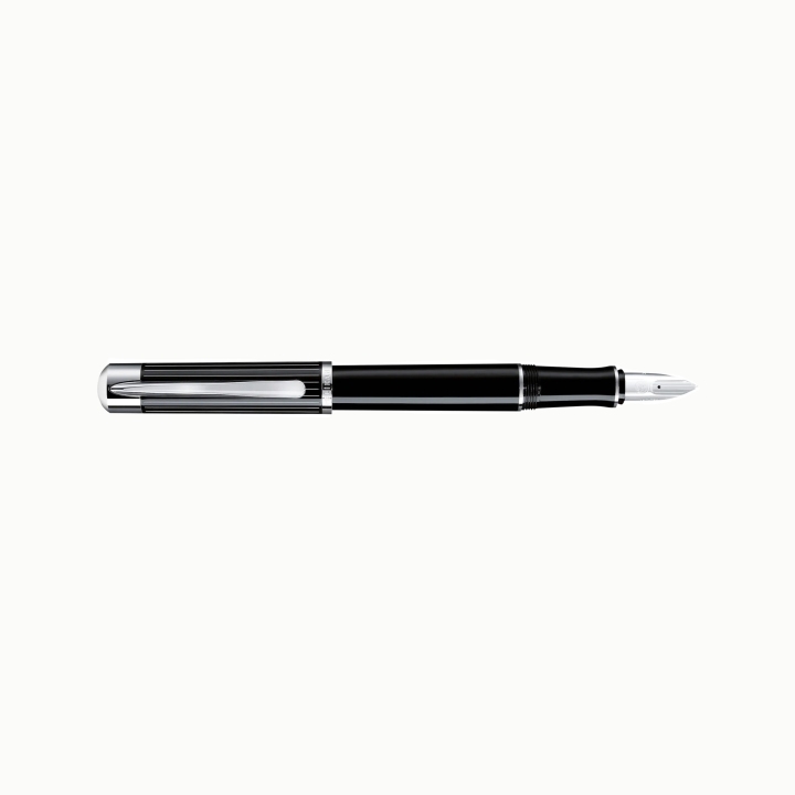 Pelikan P3100 Ductus Fountain Pen - Black Silver