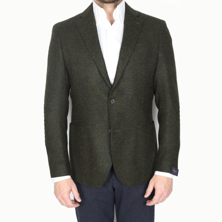 Bagnoli Forest Green Tweed Jacket
