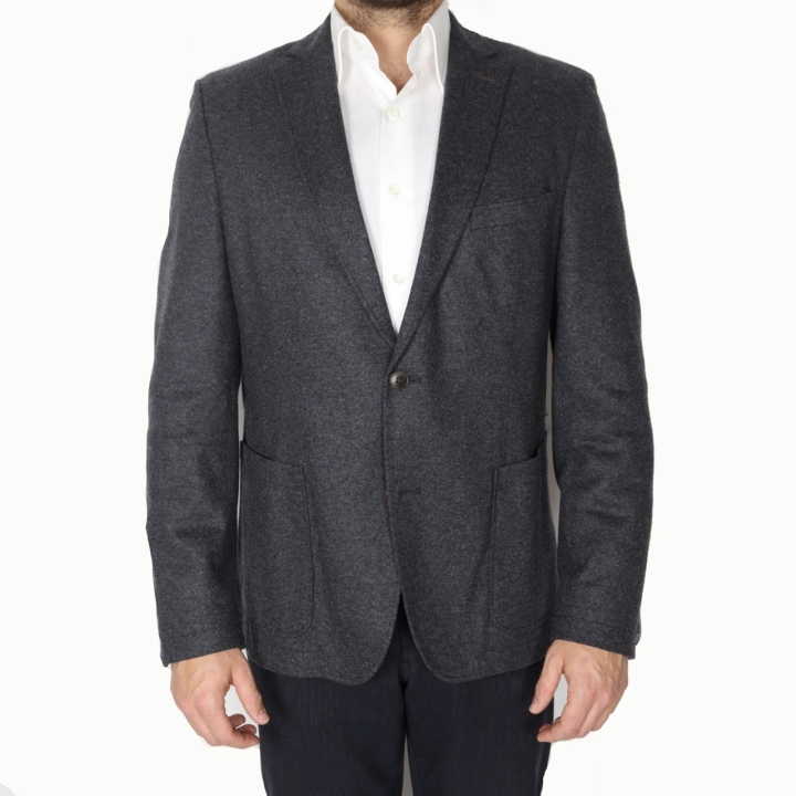 Carl Gross Charcoal Stretch Wool Sports Jacket