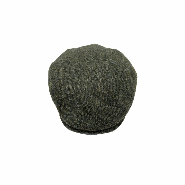 Jonathan Richard Forest Green Wool Flat Cap