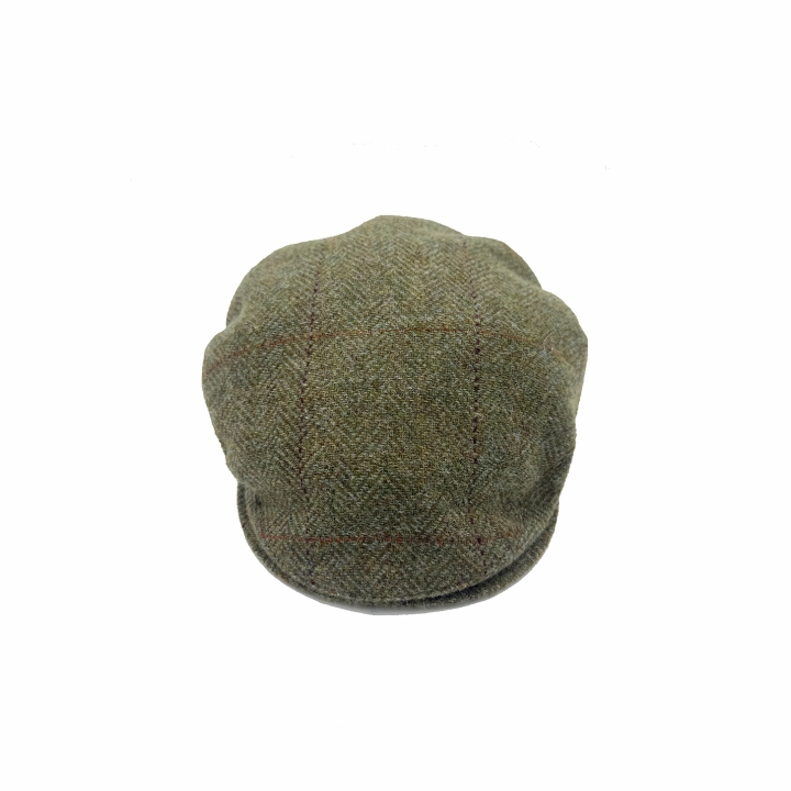 Jonathan Richard Moss Green Irish Wool Flat Cap