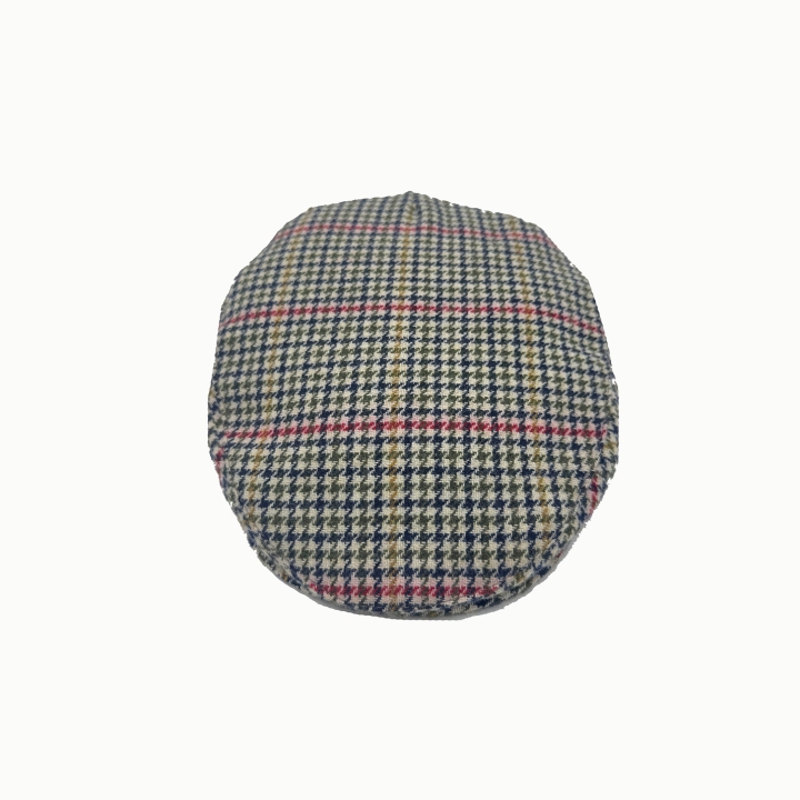 Jonathan Richard Houndstooth Irish Wool Flat Cap