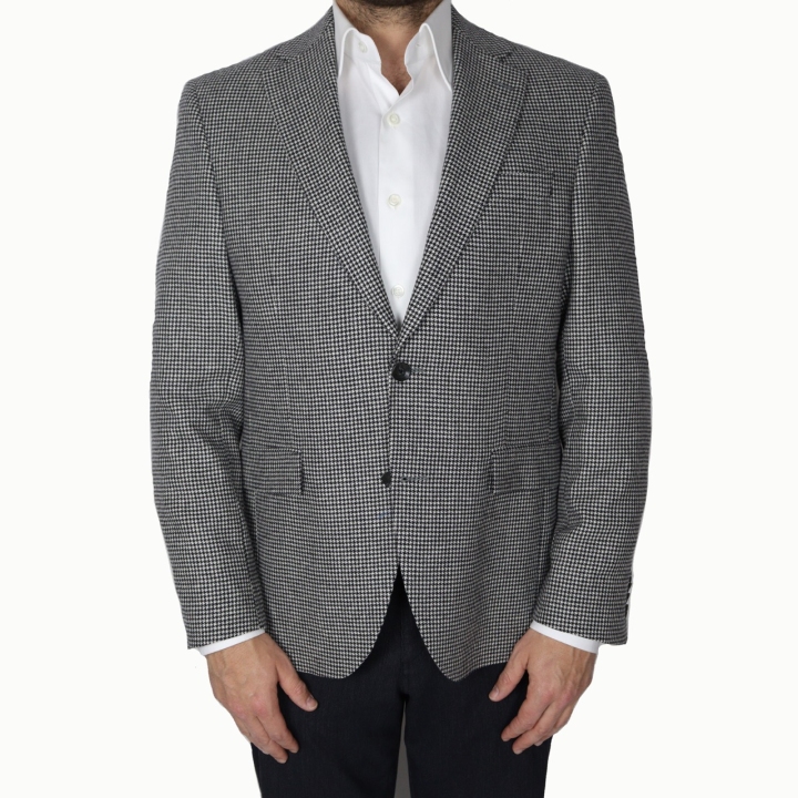 Jack Victor Houndstooth Wool Sports Jacket