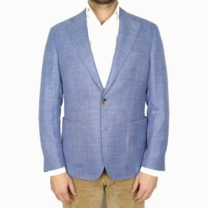 Olliver Grey Wool/Silk/Linen Sports Jacket