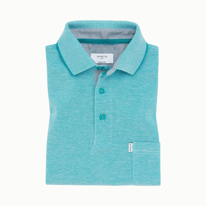 Mirto Cotton Oxford Knit Polo Shirt