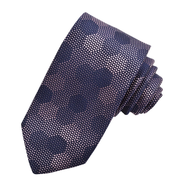 Dion Woven Woven Jacquard Medallion Silk Tie