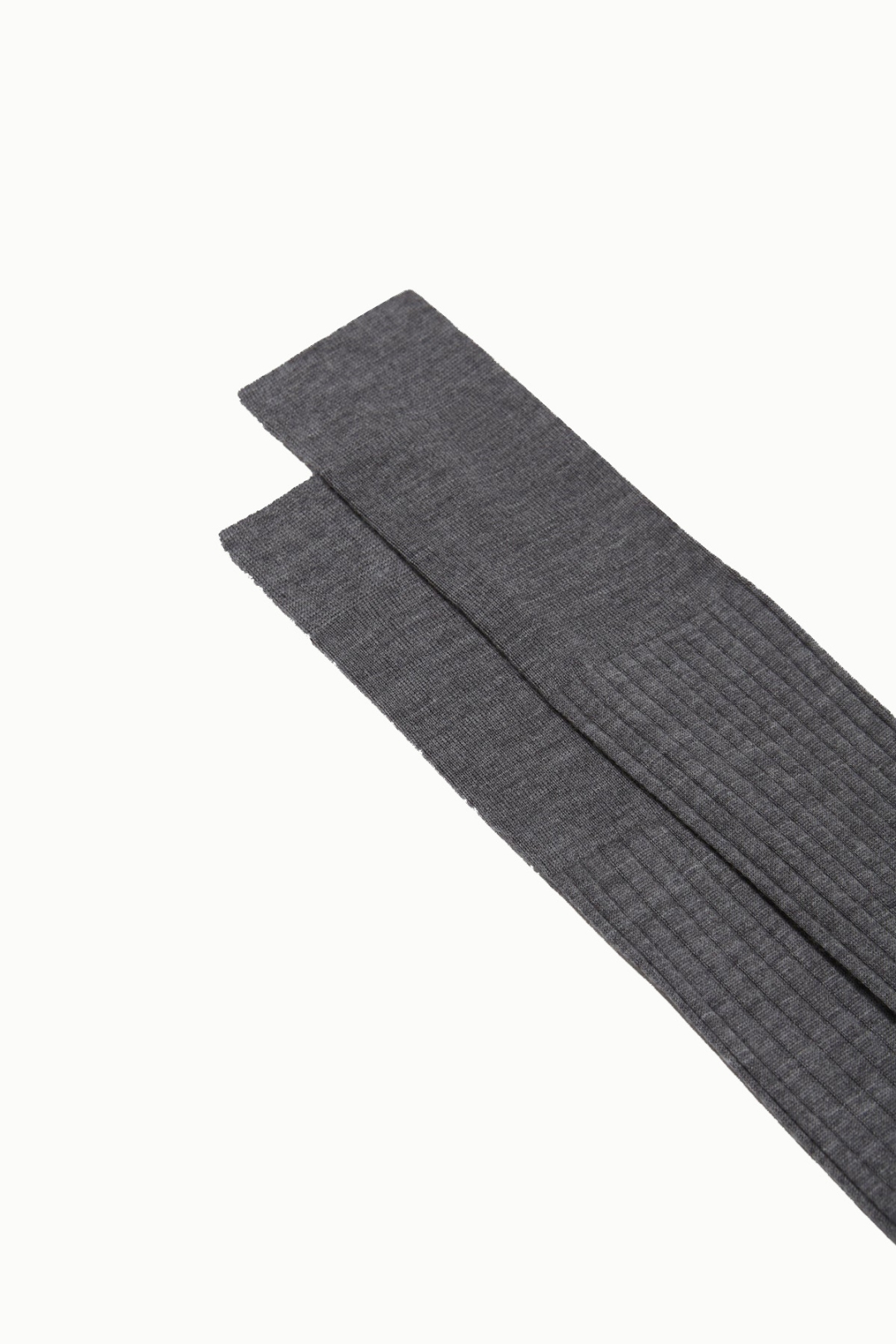 Bresciani Knee Length Executive Ribbed Wool Socks