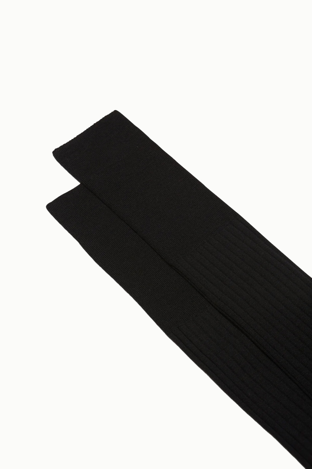 Bresciani Knee Length Executive Ribbed Wool Socks