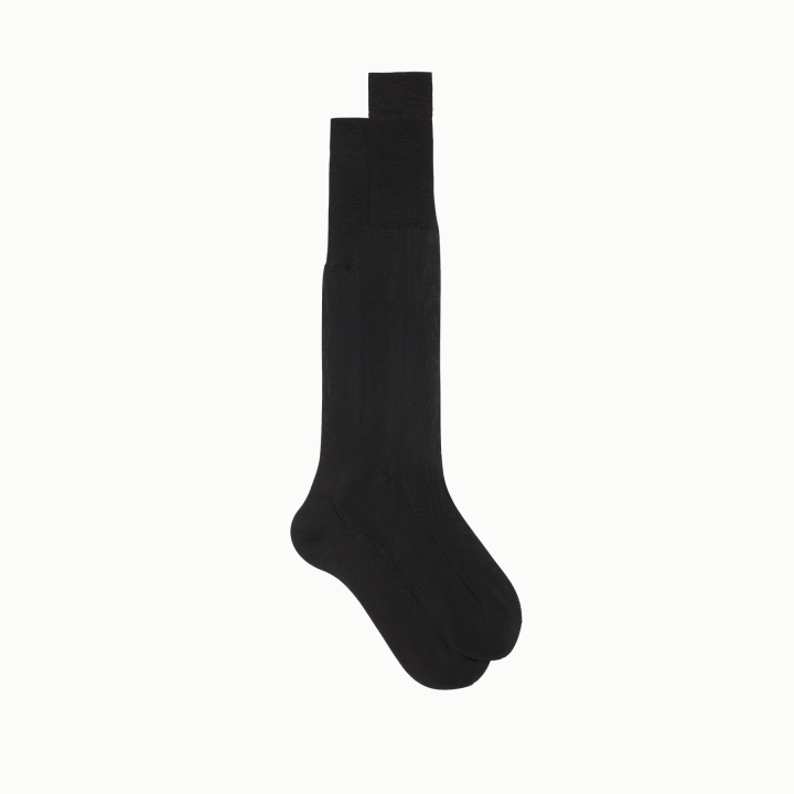 Bresciani Knee Length Executive Silk Socks