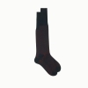 Bresciani Knee Length Executive Polka Dot Wool Socks