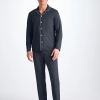 Derek Rose Micro Modal Stretch Navy Pyjamas