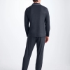 Derek Rose Micro Modal Stretch Navy Pyjamas