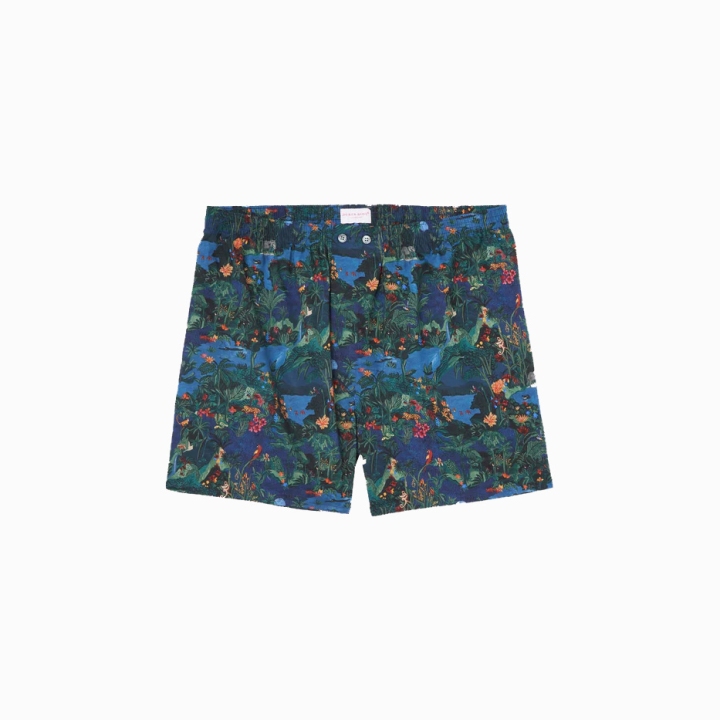 Men's Classic Fit Cotton Midnight Jungle Boxers