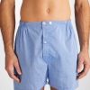 Derek Rose Cotton Batiste Light Blue Shorty Pyjamas