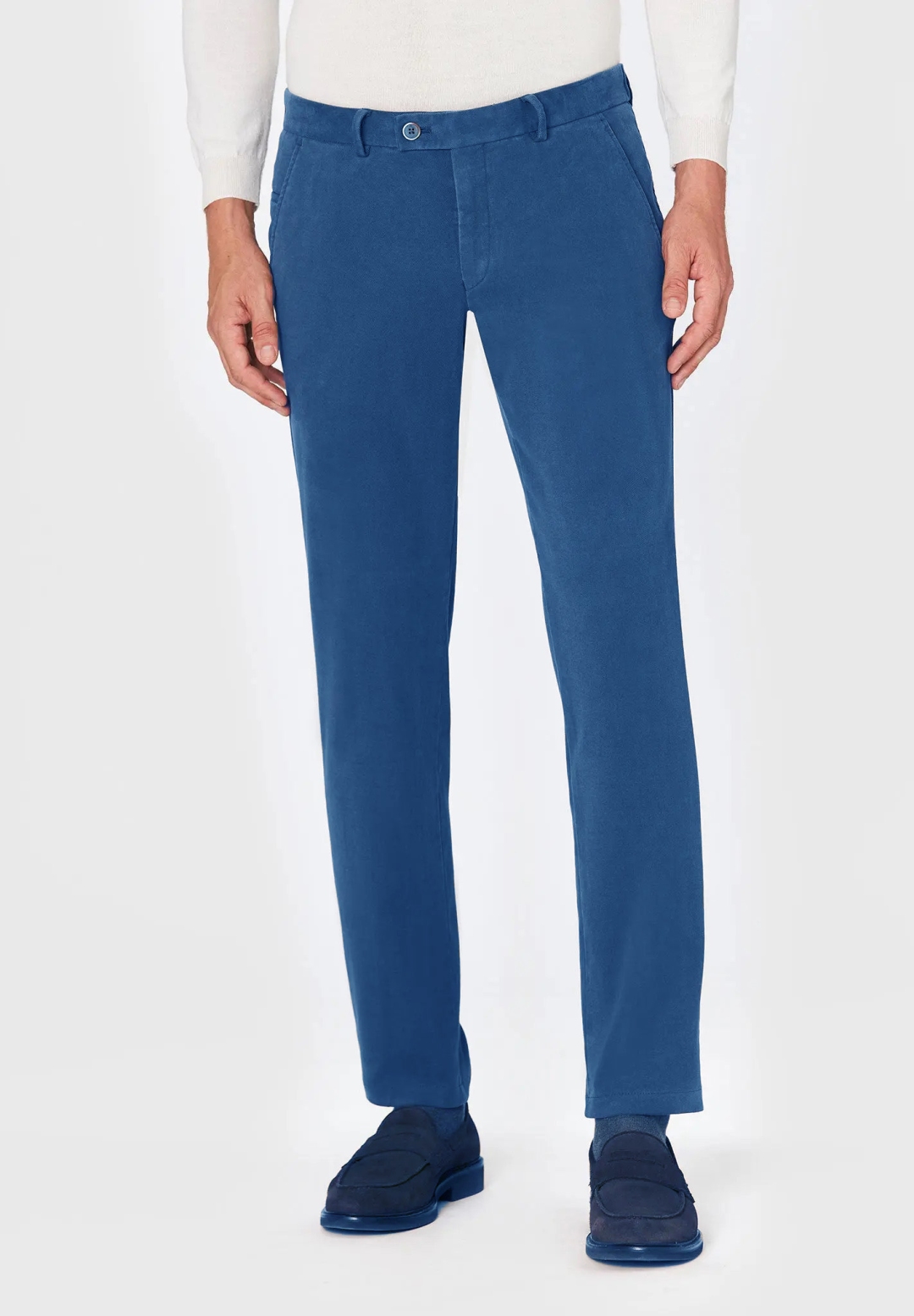 Hiltl Slim Fit Soft Stretch Waistband Cotton Pants